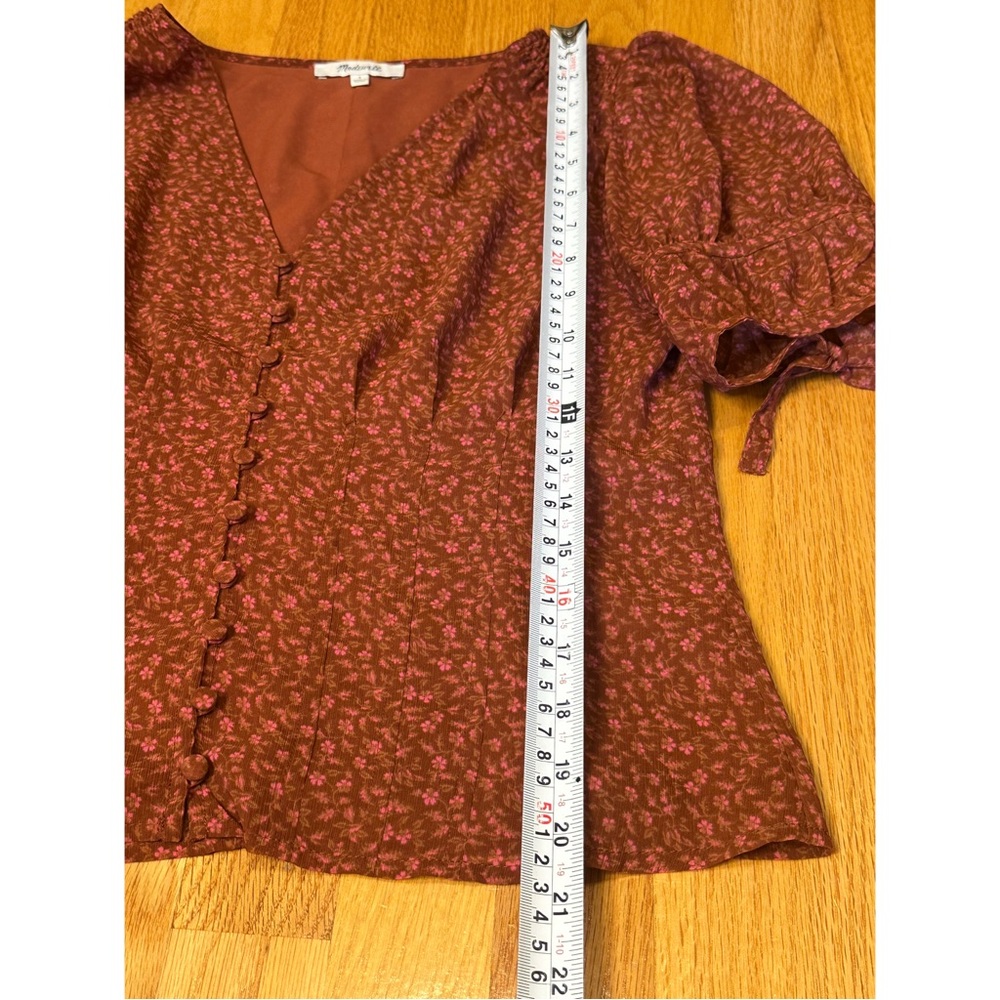 Madewell Recycled Georgette Button-Front Top - image 5